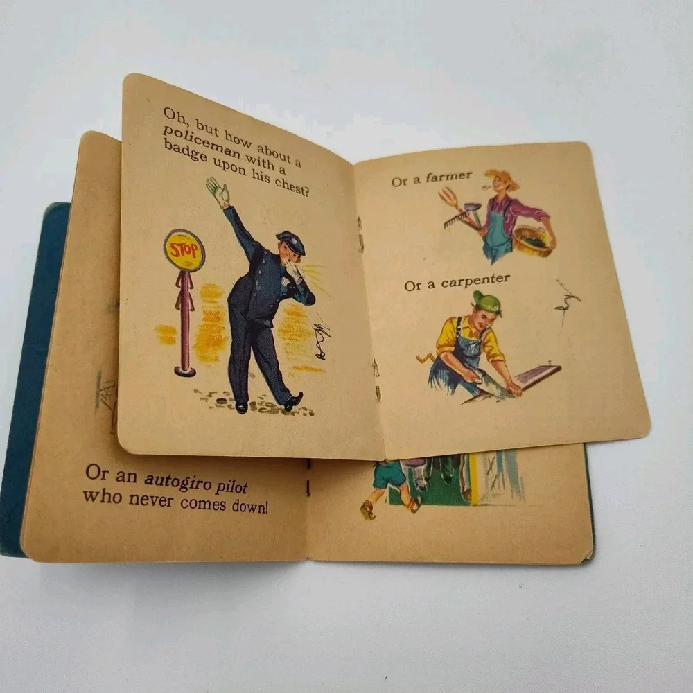 1949 Tiny Tales When I‎ Grow Up VTG Whitman Children's Book📸SEE PIC📏